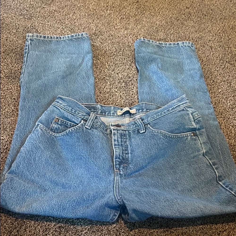 Classic Blue Denim Jeans. Riders Lee